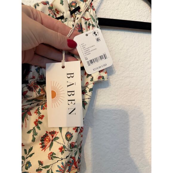 NWT FREE PEOPLE x Baben Antoinette Printed One-Piece Swimsuit - Picture 5 of 6